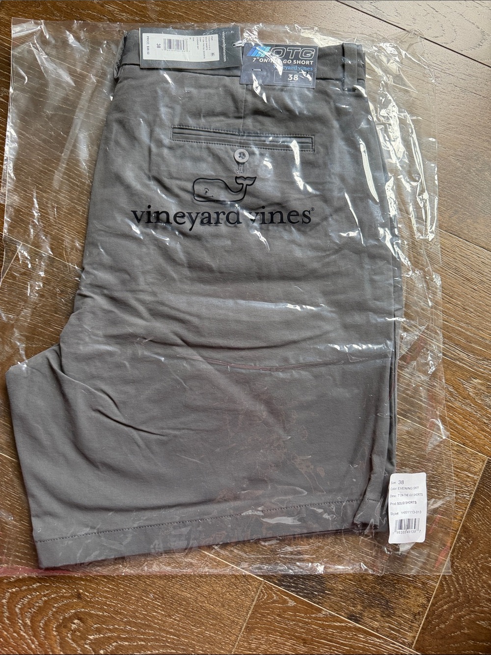 Vineyard Vines Evening Sky (Charcoal) 7" On-The-Go Shorts